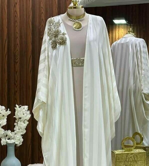 Coftan blanc & beige