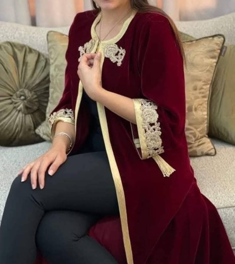 Abaya en velour de soie